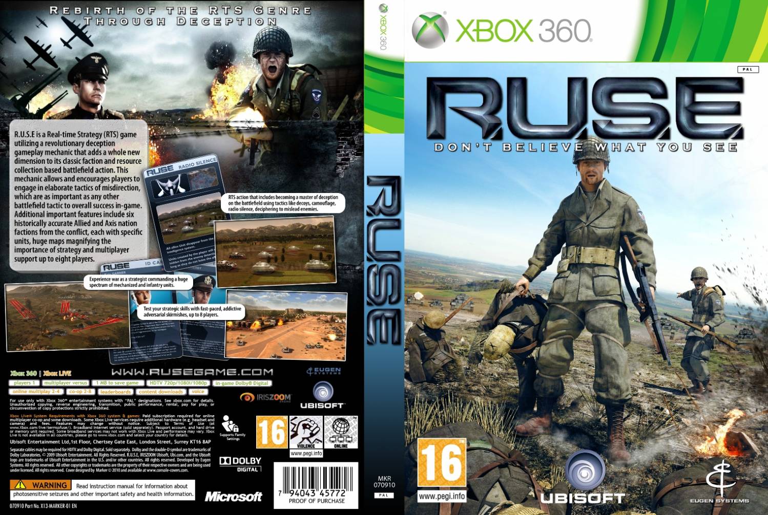 Сохранить игру xbox. R. U.S.E Xbox. R. U. S. T Xbox 360. Игры на Xbox 360. R.U.S.E игра.
