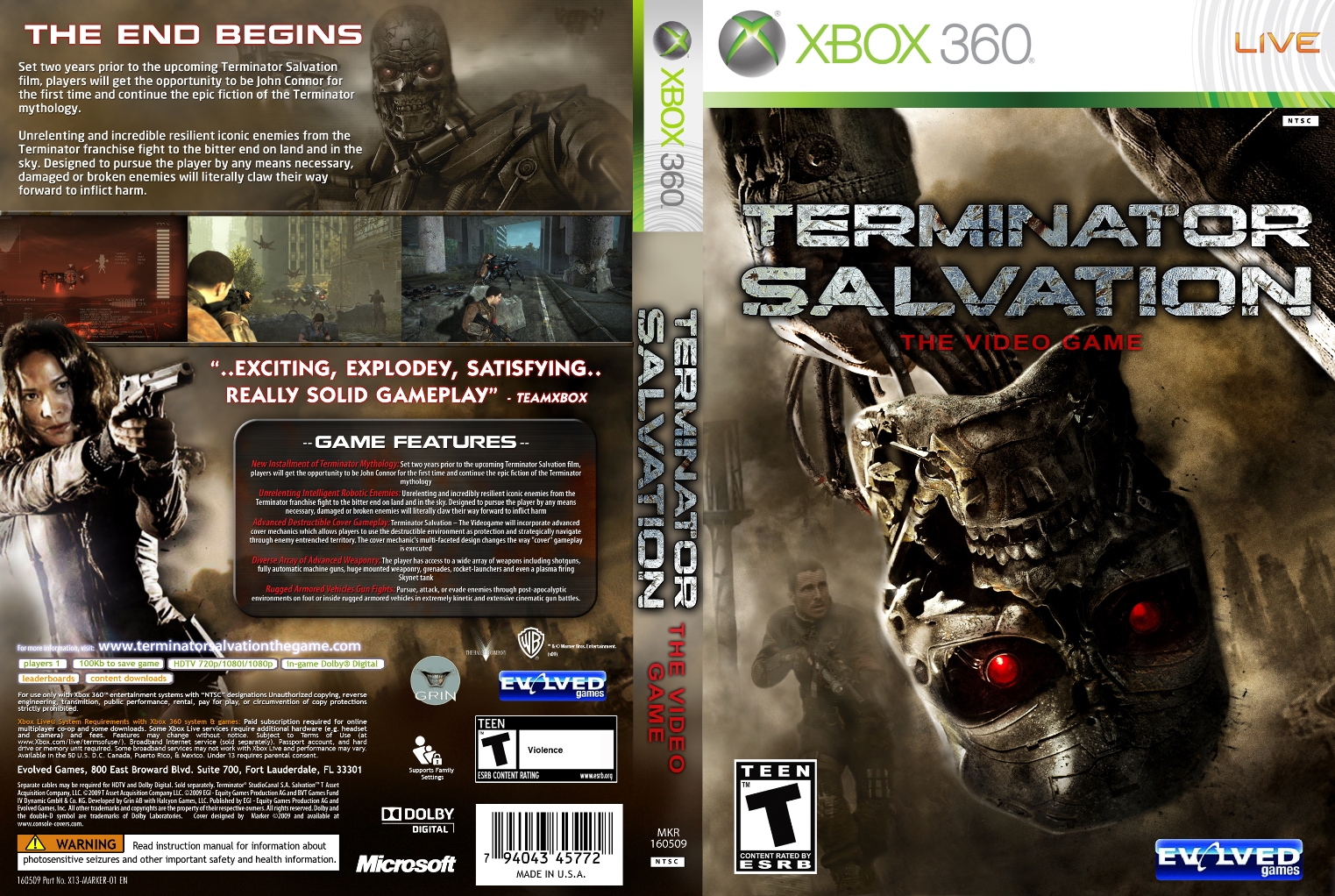 Русские игры на икс бокс. Terminator Salvation Xbox 360. Terminator Salvation обложка Xbox 360. Terminator Salvation (игра) обложка. Обложка Terminator Salvation 2009 игра.